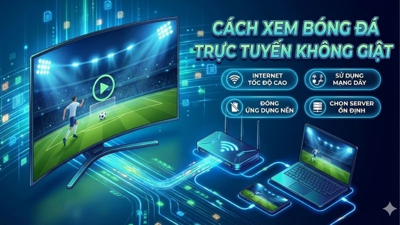 Cách xem bóng đá trực tuyến không giật – Tối ưu trải nghiệm 4 cach-xem-bong-da-truc-tuyen-khong-giat